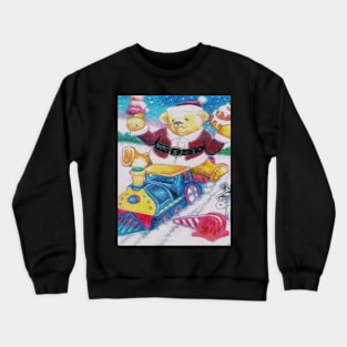 Teddy Santa'sTrain Crewneck Sweatshirt